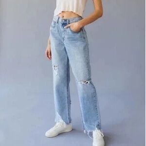 BDG High-Waisted/Distressed Cowboy Jeans.